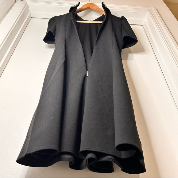 Karl Lagerfeld Paris Scuba Crepe A-line Dress - Size 4 - Picture 7 of 16